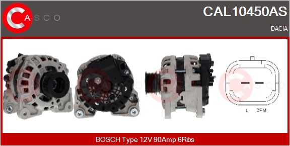 CASCO Alternatore DACIA