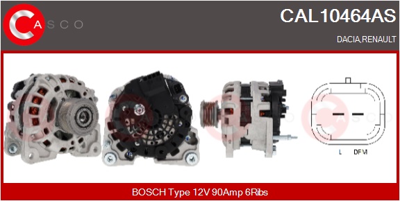 CASCO Alternatore DACIA,RENAULT