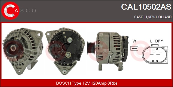 CASCO Altern.AUDI,DAEWOO,PORSCHE,NEWHOLLAND,