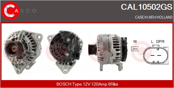 CASCO Altern.AUDI,DAEWOO,PORSCHE,NEWHOLLAND,