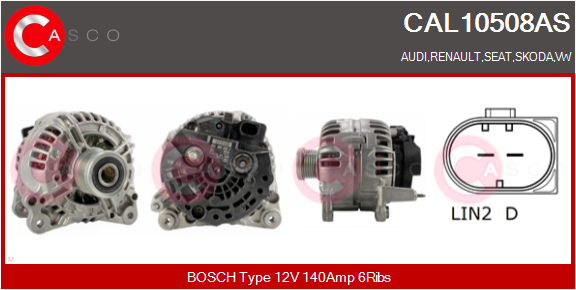 CASCO Altern.VAG,RENAULT