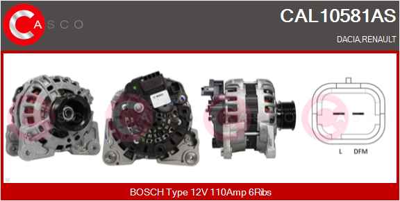 CASCO Alternatore DACIA,RENAULT