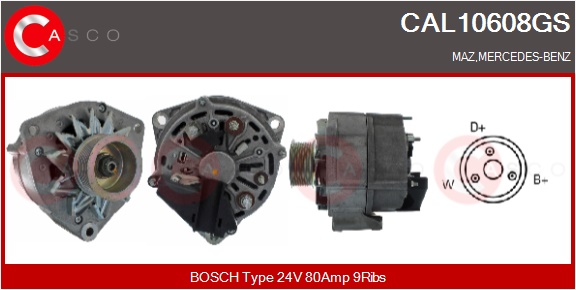 CASCO Altern.MERCEDES TRUCKS