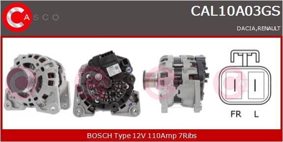 CASCO Altern.DACIA,RENAULT