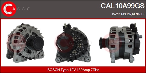 CASCO Alternatore DACIA,RENAULT