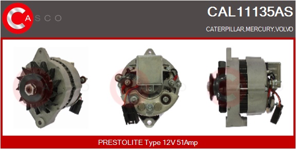 CASCO Altern.CATERPILLARR,MERCURY,VOLVO