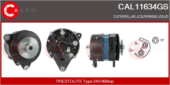 CASCO Altern.CATERPILLAR,PERKINS,VOLVO
