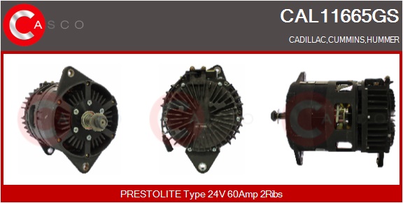 CASCO Altern.CUMMINS MILITARY, HUMMER ,CADIL