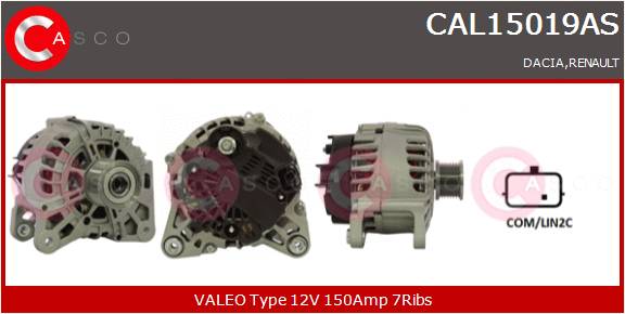 CASCO Altern.DACIA,RENAULT