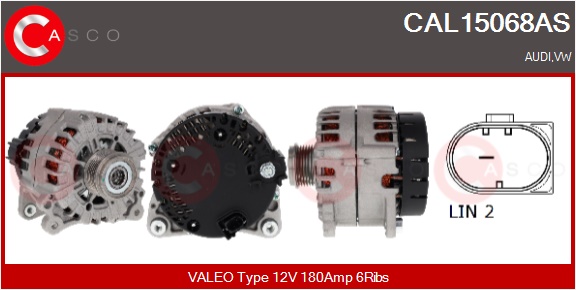 CASCO Alternatore AUDI,VW