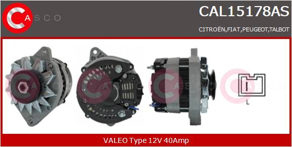 CASCO Altern.PEUGEOT,TALBOT