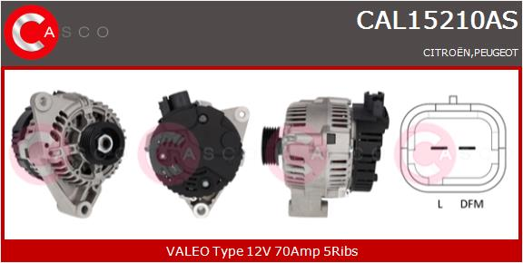 CASCO Alternatore CITR.PEUGEOT