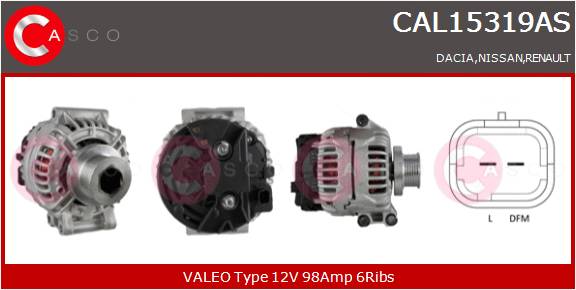 CASCO Altern.REN. 14V98A