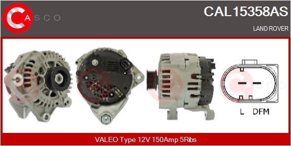 CASCO Alternatore BMW,LAND ROVER