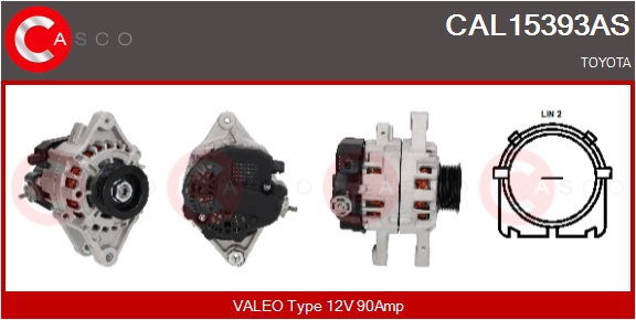 CASCO Alternatore TOYOTA