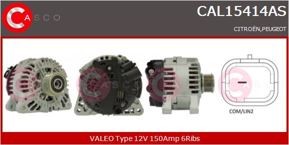 CASCO Altern.CITR. 14V 150A