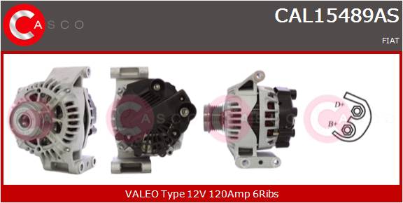 CASCO Altern.MITO-PUNTO 1.3 MJ 120A