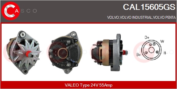 CASCO Altern.VOLVO PENTA