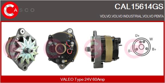 CASCO Altern.VOLVO PENTA