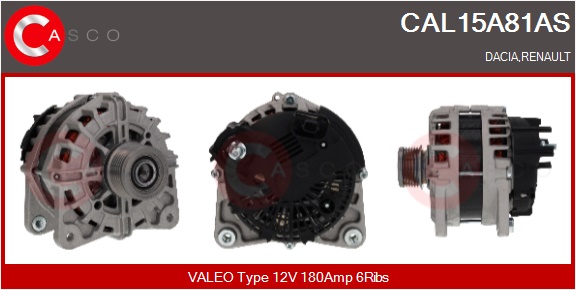 CASCO Alternatore DACIA,RENAULT