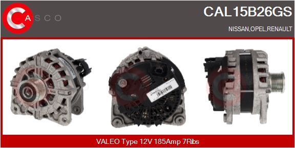 CASCO Alternatore MERCEDES-BENZ,NISSAN,OPEL,RENAUL