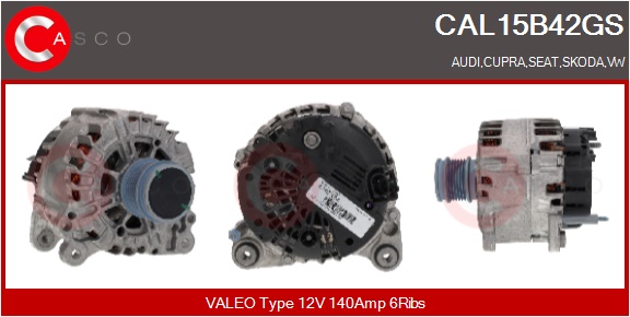 CASCO Alternatore AUDI-VW