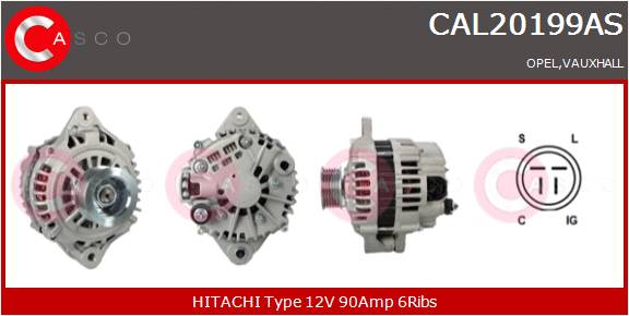 CASCO Altern.OPEL,VAUXHALL