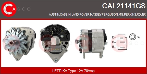 CASCO Altern.CASE,MASSEY-FERGUSON,PERKINS,RO