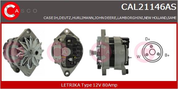 CASCO Altern.DEUTZ,SAME,JOHN DEERE