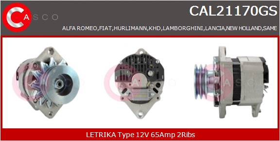 CASCO Altern.ALFA,FIAT,KHD
