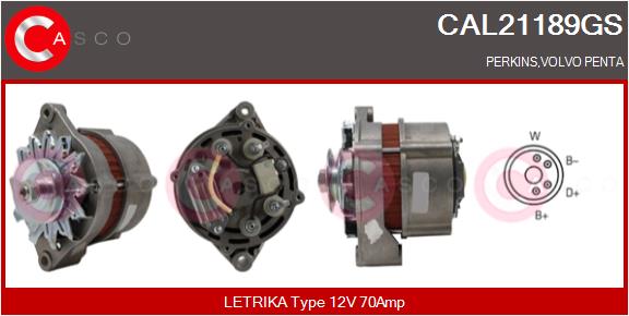 CASCO Altern.VOLVO PENTA,PERKINS