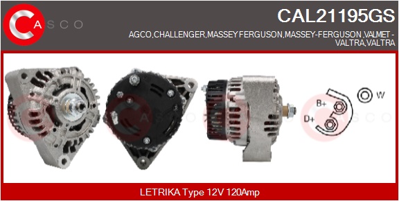 CASCO Altern.MASSEY FERGUSON,VALTRA