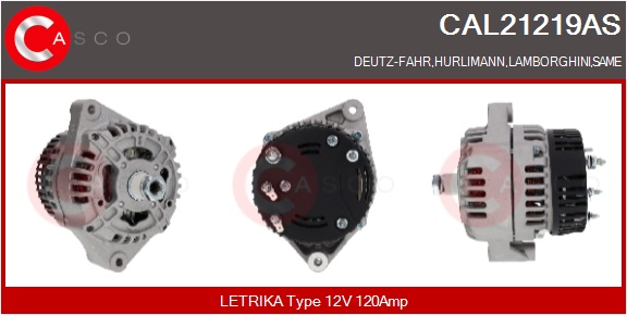 CASCO Alternatore DEUTZ-FAHR,HURLIMANN,LAMBORGHINI