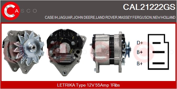 CASCO Altern.NEW HOLLAND,JOHN DEERE,MASSEY F