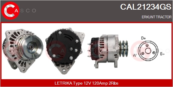 CASCO Altern.ERKUNT TRACTOR