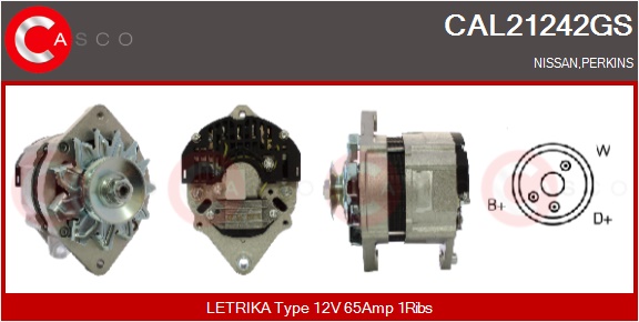 CASCO Altern.NISSAN,PERKINS