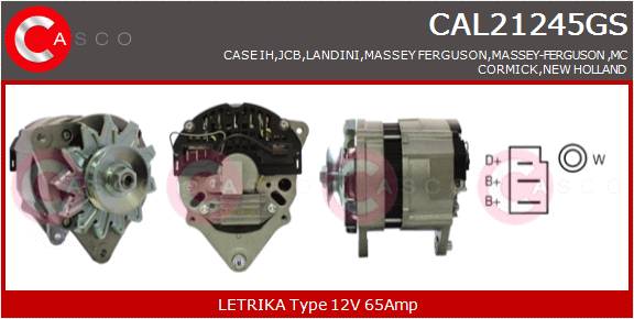 CASCO Altern.CASE,LANDINI,MASSEY-FERGUSON