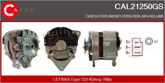 CASCO Altern.FORD,NEW HOLLAND