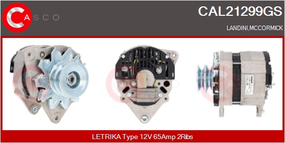 CASCO Alternatore LANDINI,MCCORMICK