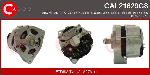 CASCO Altern.CASE,IH,IVECO,LIEBHERR