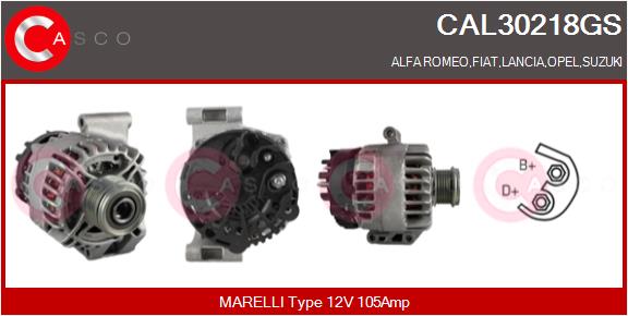 CASCO Altern.ALFA,FIAT,LANCIA,OPEL