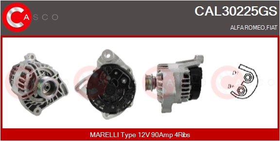 CASCO Altern.ALFA,FIAT