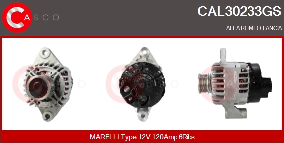 CASCO Altern.ALFA,FIAT,LANCIA