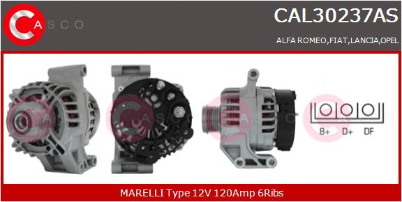 CASCO Altern.OPEL,VAUXHALL