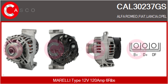 CASCO Altern.OPEL,VAUXHALL
