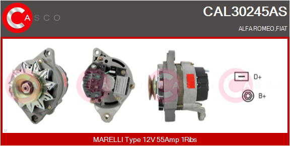 CASCO Alternatore ALFA ROMEO,FIAT
