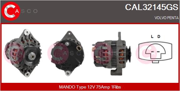 CASCO Altern.VOLVO PENTA