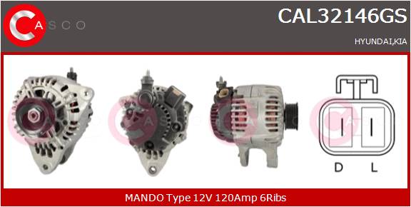 CASCO Altern.HYUNDAI,KIA