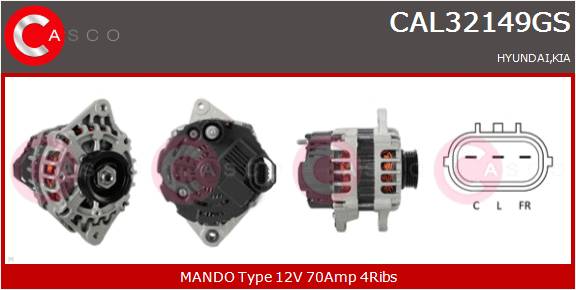 CASCO Altern.HYUNDAI,KIA