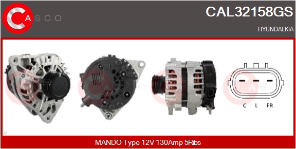 CASCO Altern.HYUNDAI,KIA